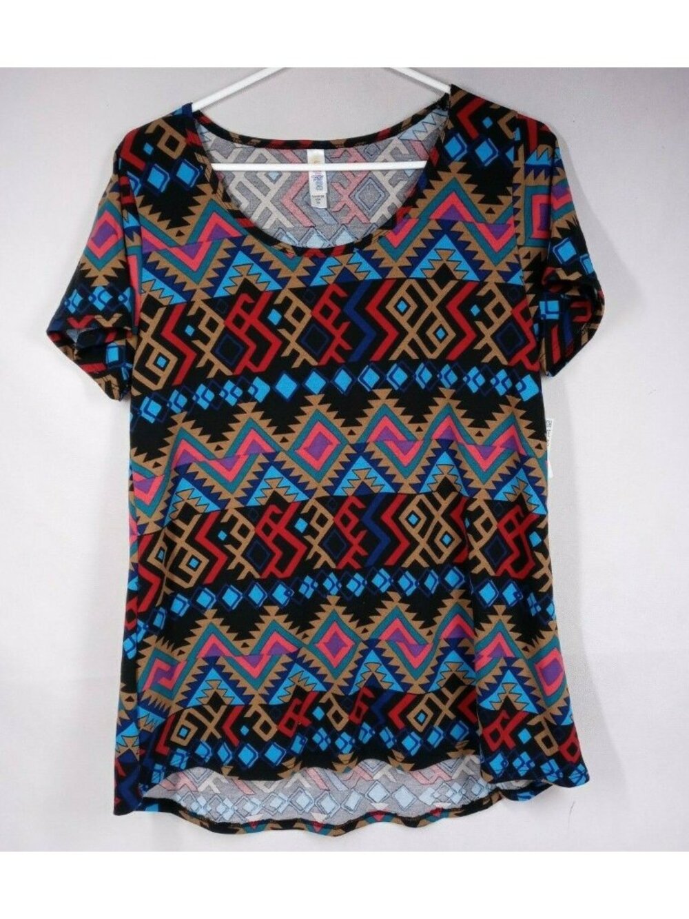 NWT Lularoe Classic T Black With Colorful African Designs Size Medium